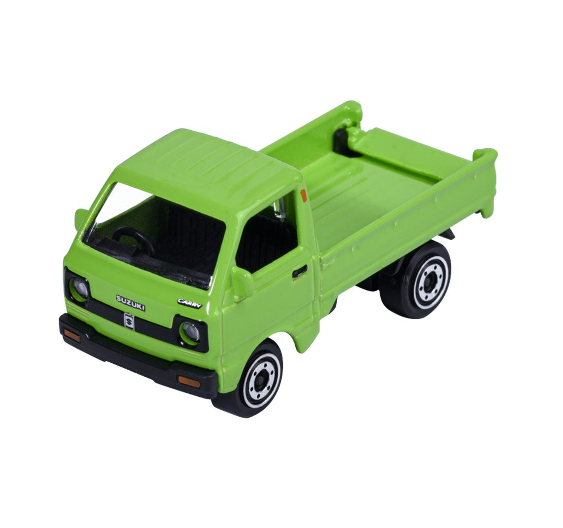 Majorette Vintage Premium Suzuki Carry green 1:64 scale diecast model car, close-up view