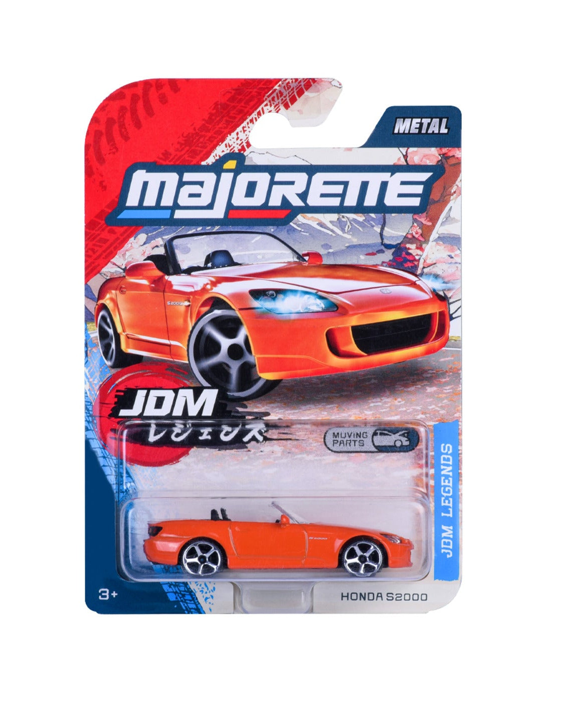 Majorette JDM Legends Honda S2000 Orange 1:64 scale diecast model car — buy online India | Kollectibles