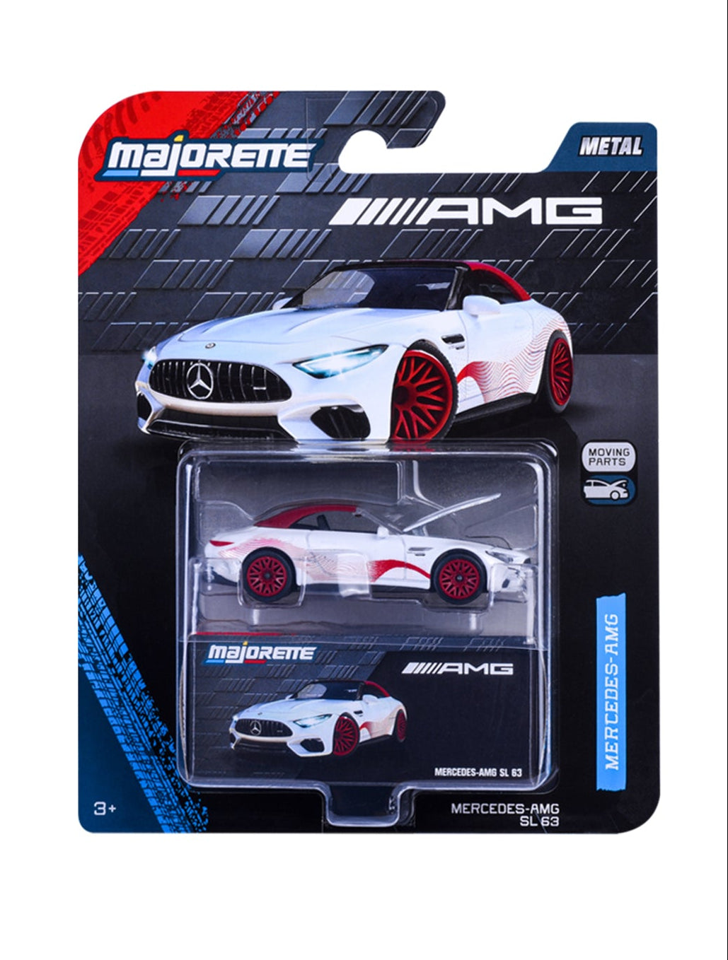 Mercedes-AMG SL 63 White 1:64 scale model car - Majorette Mercedes-AMG Deluxe