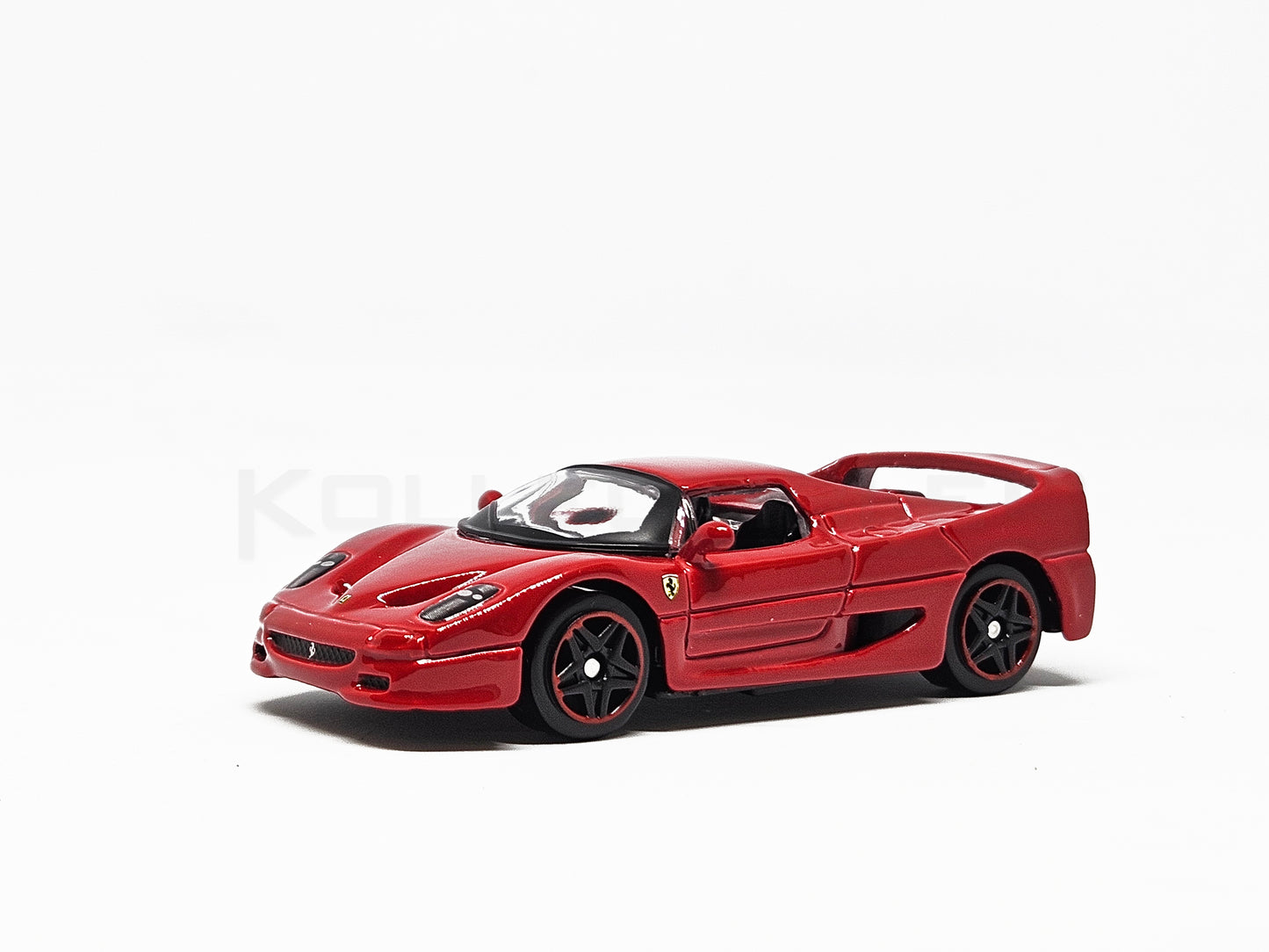 Front perspective of Ferrari F50 Red 1:64 scale model car - Bburago