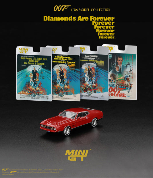 Ford Mustang Mach 1 Diamonds for ever 1:64 scale model car - Mini GT