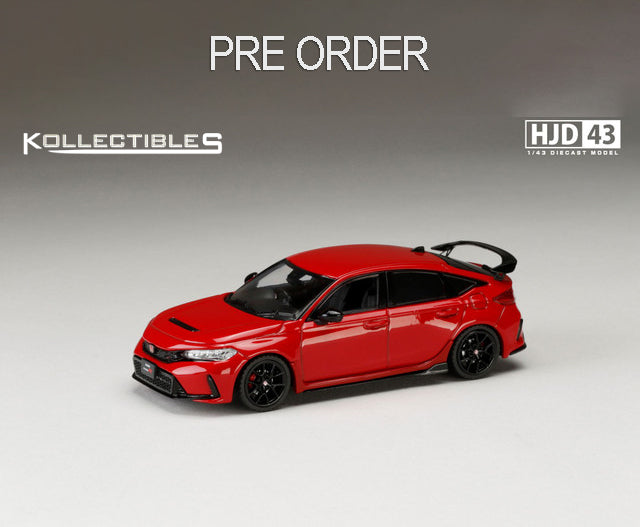Pre order - Honda CIVIC TYPE R (FL5) Flame Red Package 1:43 scale model car - Hobby Japan x IG