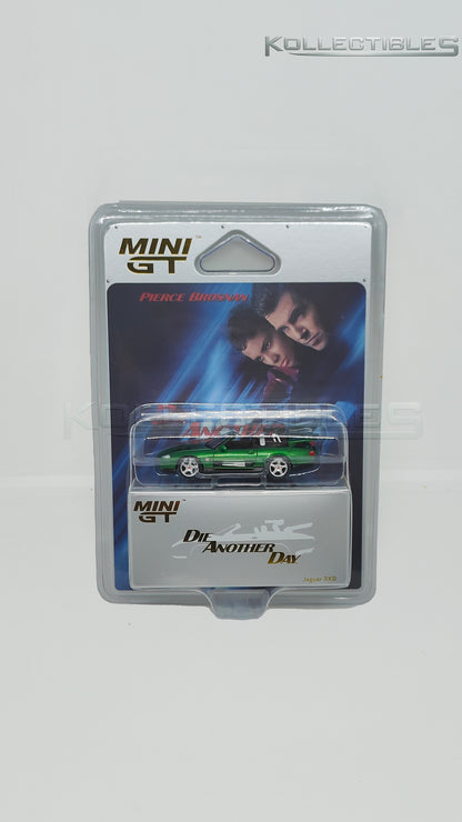 Jaguar XKR Die another day english Blister packaging 1:64 scale model car - Mini GT