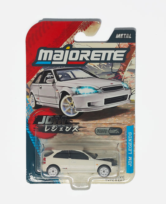 Majorette JDM Legends Honda Civic Type R EK9 White 1:64 scale diecast model car — buy online India | Kollectibles
