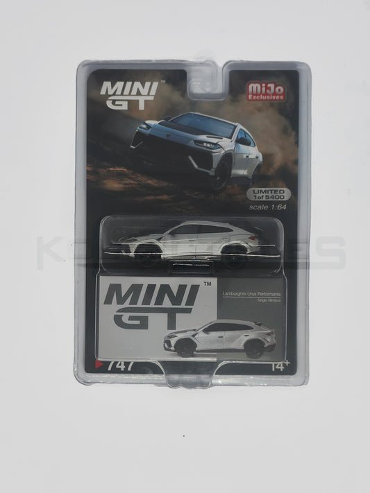 Lamborghini Urus Performante Grigio Nimbus 1:64 Scale model car - Mini GT