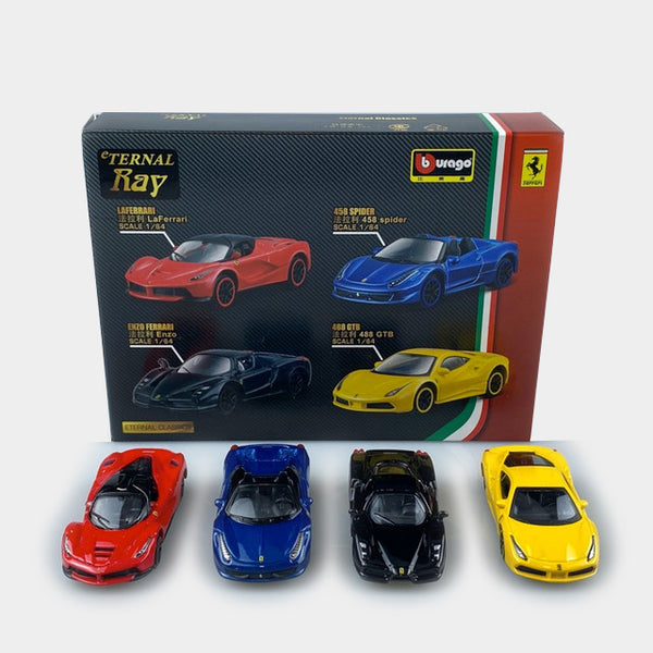Ferrari 4 in 1 Eternal classic series pack 1:64 Diecast scale