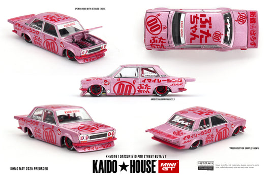 Datsun 510 Pro Street Buta V1 1:64 scale model car - Mini GT