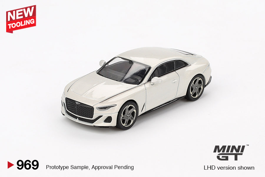 Bentley Batur Bonneville Pearl 1:64 Mini GT - front