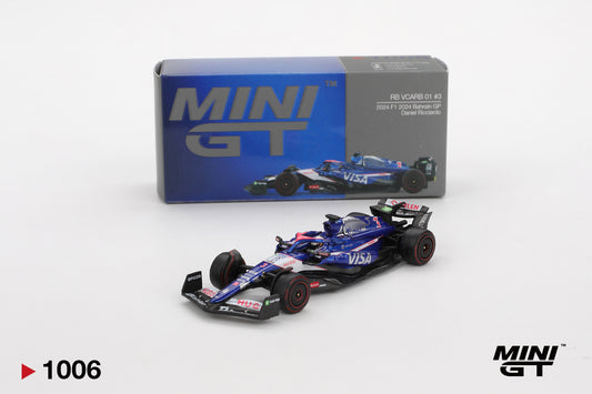 RB VCARB 01 #3 Daniel Ricciardo 2024 F1 2024 Bahrain GP 1:64 scale model car 1:64 scale model car - Mini GT