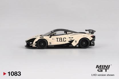side view of McLaren 720S LB★Works The Boring Concept 1:64 scale model car - Mini GT