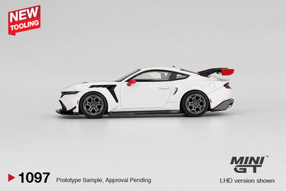 Ford Mustang GTD Spirit of America 1:64 diecast model car by Mini GT (MGT01097) - Back Perspective