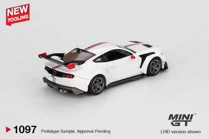 Ford Mustang GTD Spirit of America 1:64 diecast model car by Mini GT (MGT01097) - Box