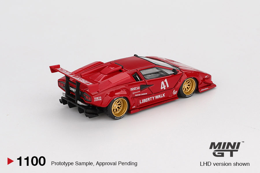 Buy Lamborghini Countach LB-WORKS Red 1:64 scale model car - Mini