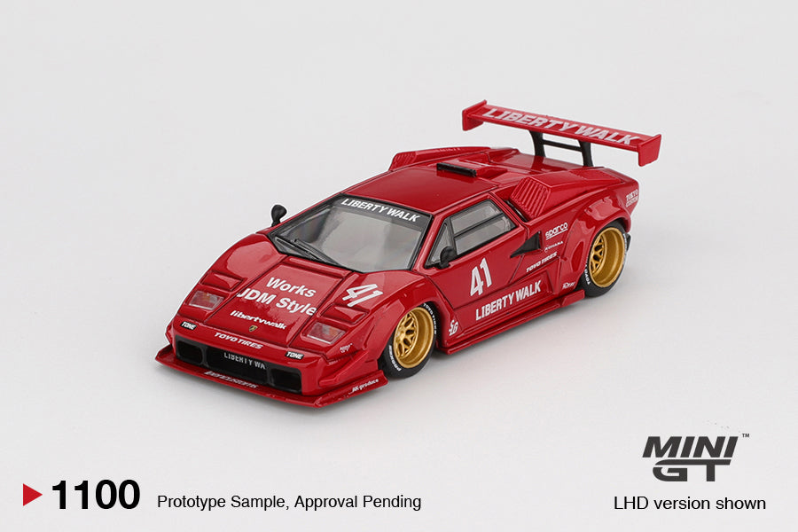 Buy Lamborghini Countach LB-WORKS Red 1:64 scale model car - Mini