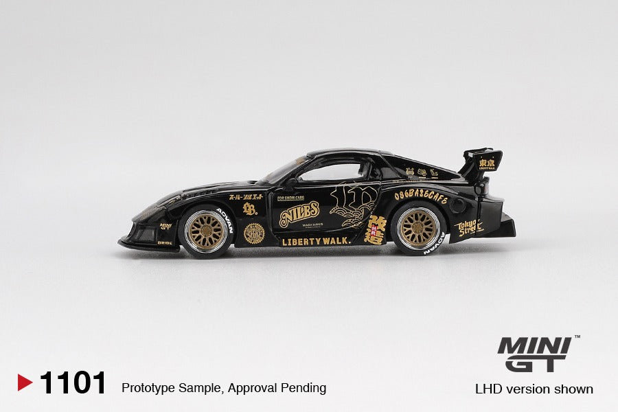 side view of Mazda RX-7 FD LB - Super Silhouette 1:64 scale model car - Mini GT