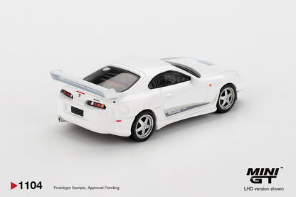Toyota Supra VeilSide Combat V-I White 1:64 Mini GT - rear