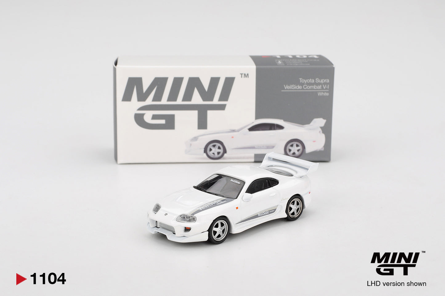 Toyota Supra VeilSide Combat V-I White 1:64 Mini GT - with box