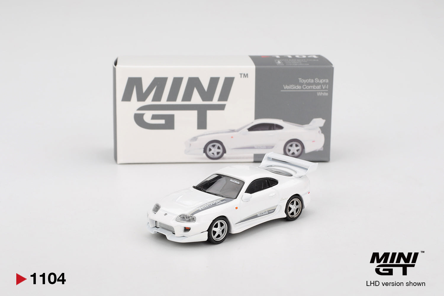 Toyota Supra VeilSide Combat V-I White 1:64 Mini GT - with box