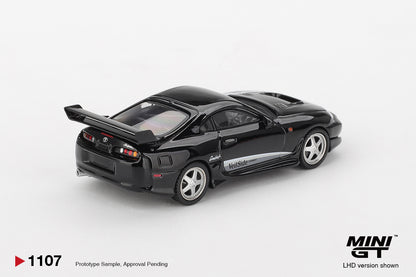 Toyota Supra VeilSide Combat V-II Black 1:64 Mini GT - rear