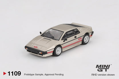 Lotus Esprit Turbo Metallic Silver 1:64 scale model car - Mini GT