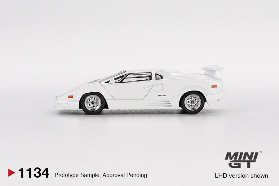 Buy Lamborghini Countach 25th Anniversary White 1:64 scale model
