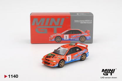 Subaru Impreza WRC97 #1 1999 DRM Champion 1:64 scale model car - Mini GT