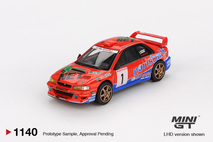 Subaru Impreza WRC97 #1 1999 DRM Champion 1:64 scale model car - Mini GT