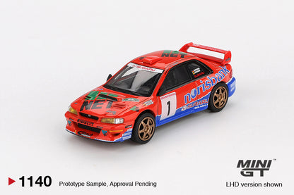 Subaru Impreza WRC97 #1 1999 DRM Champion 1:64 scale model car - Mini GT