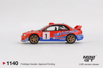 Subaru Impreza WRC97 #1 1999 DRM Champion 1:64 scale model car - Mini GT