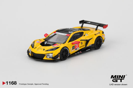 Chevrolet Corvette Z06 GT3.R #3 Corvette Racing 2025 IMSA Daytona 24 Hrs 1:64 Mini GT