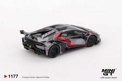 LB Works Lamborghini Huracan GT RONIN 1:64 diecast model car by Mini GT (MGT01177) - Front Perspective