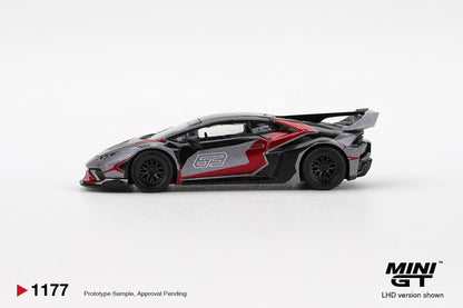 LB Works Lamborghini Huracan GT RONIN 1:64 diecast model car by Mini GT (MGT01177) - Side View