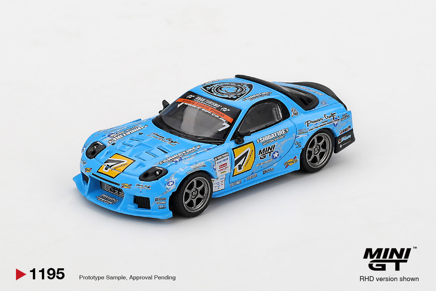 Mazda RX-7 RE-Amemiya 2025 D1GP 1:64 Mini GT - front