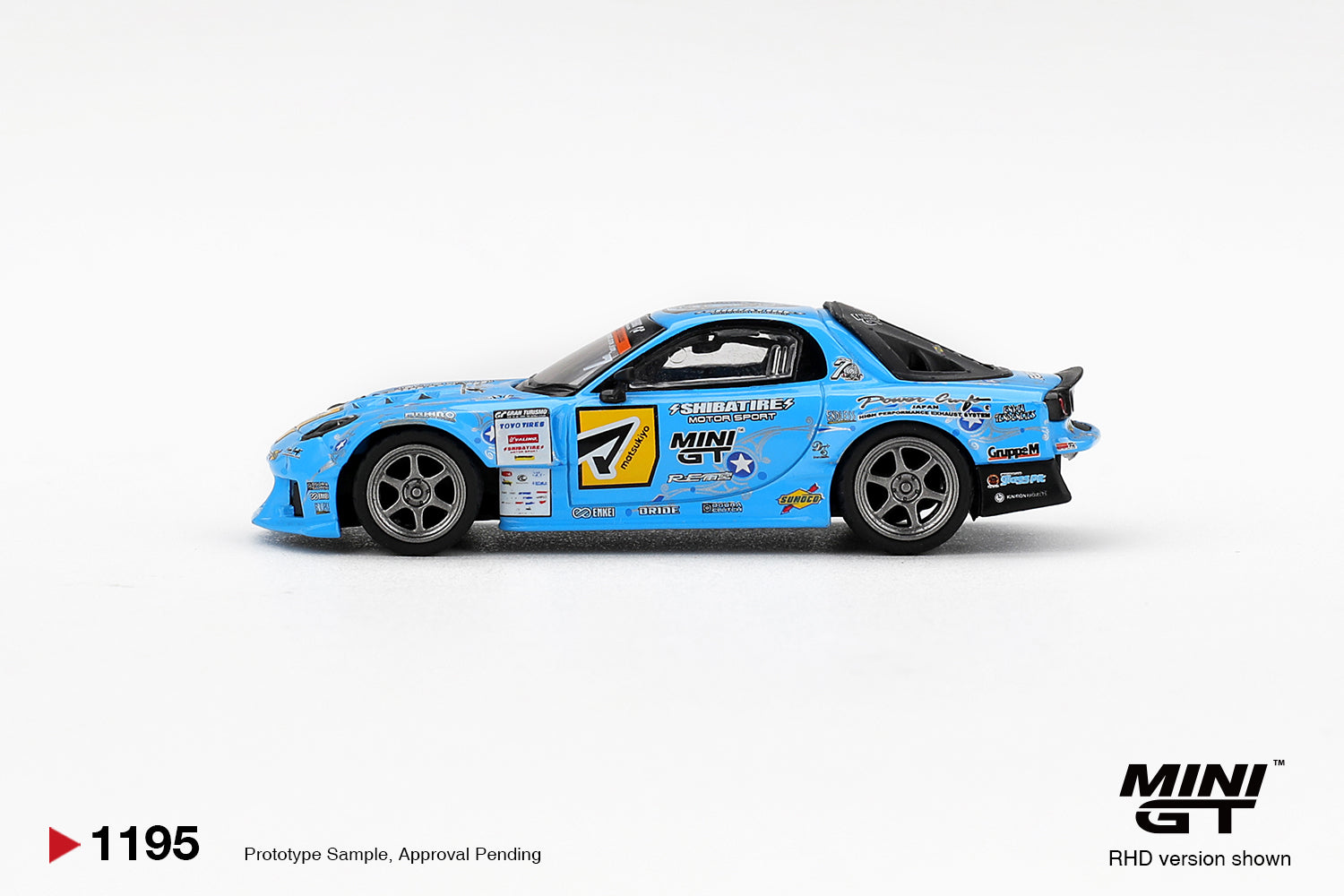 Mazda RX-7 RE-Amemiya 2025 D1GP 1:64 Mini GT - side