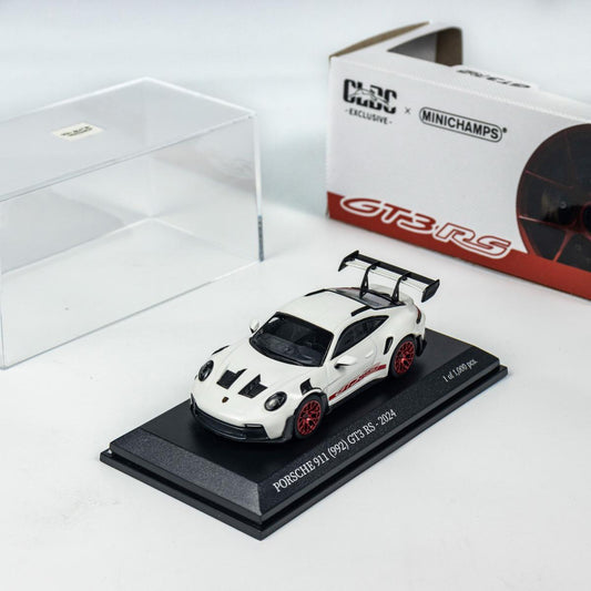 Porsche 911 (992) GT3 RS - 2024 White W Red Decor by Minichamps (Cldc exclusive) (643062115)