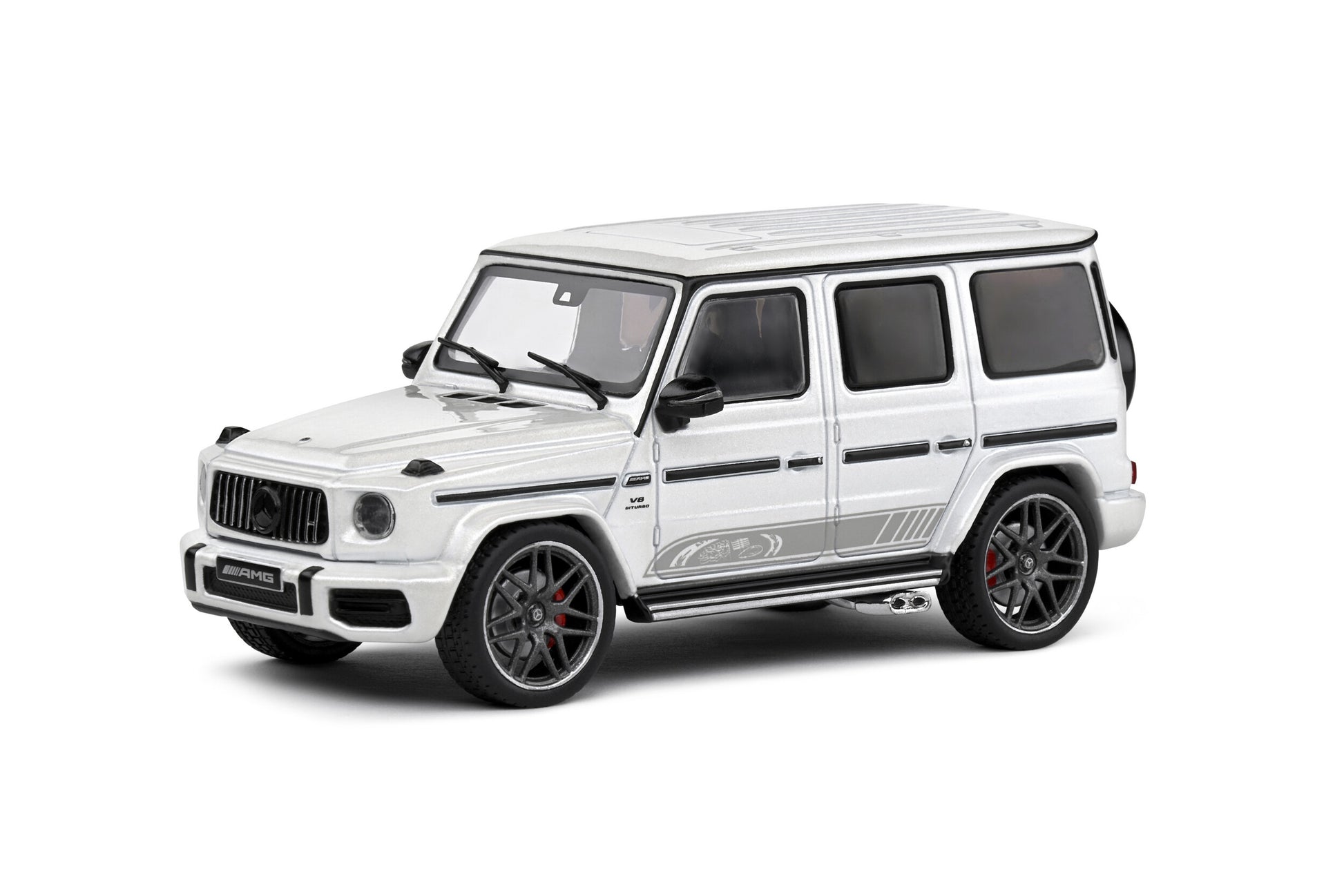 White SUV model on a white background