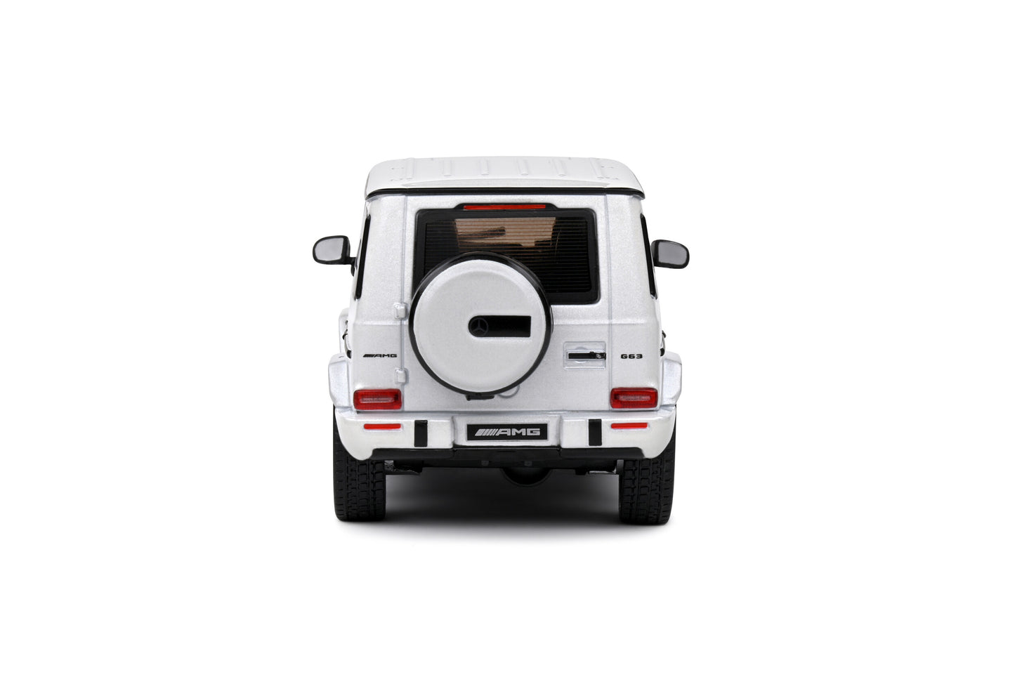 Back of MERCEDES AMG G63 – Diamand White – 2022 1:43 scale model car - Solido