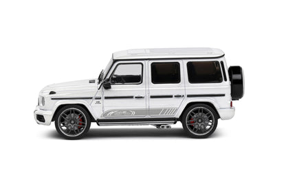 Side of MERCEDES AMG G63 – Diamand White – 2022 1:43 scale model car - Solido