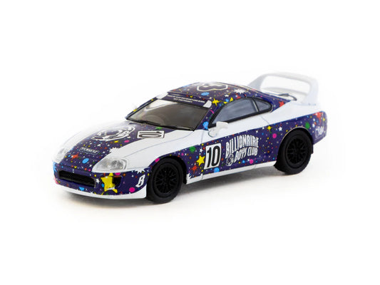 Front perspective view Toyota Supra Billionaire Boys Club 1:64 scale model car - Tarmac works
