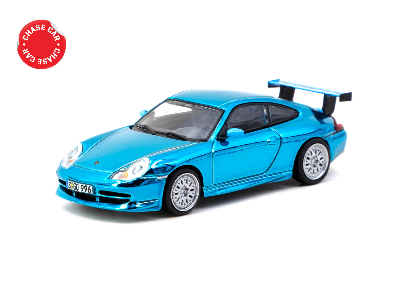 Porsche 911 GT3 (type 996) Light Blue 1:64 scale model car - Tarmac Works X iXO Models GLOBAL64