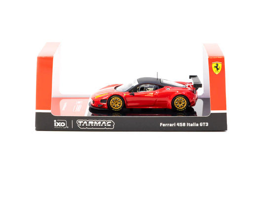 Ferrari 458 Italia GT3 Red 1:64 scale model car - Tarmac works with acrylic case