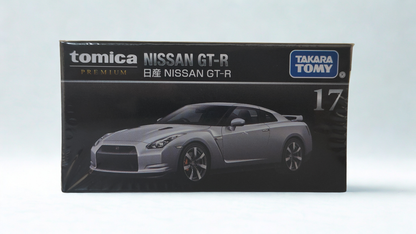 Nissan GT-R SILVER 1:64 scale model car - Tomica premium