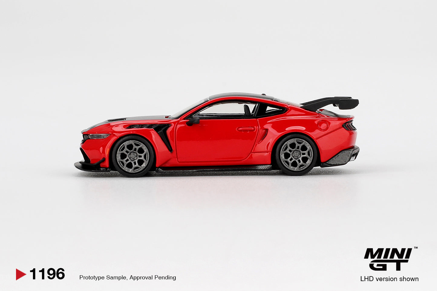 Ford Mustang GTD Race Red 1:64 scale model car - Mini GT