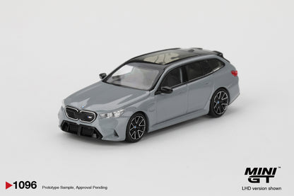 BMW M5 Touring Brooklyn Grey Metallic 1:64 scale model car - Mini GT