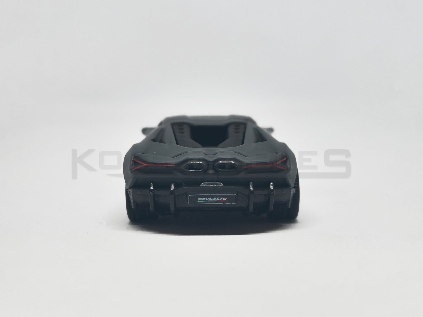 back view of Lamborghini Revuelto-Gray 1:64 scale model car- Bburago