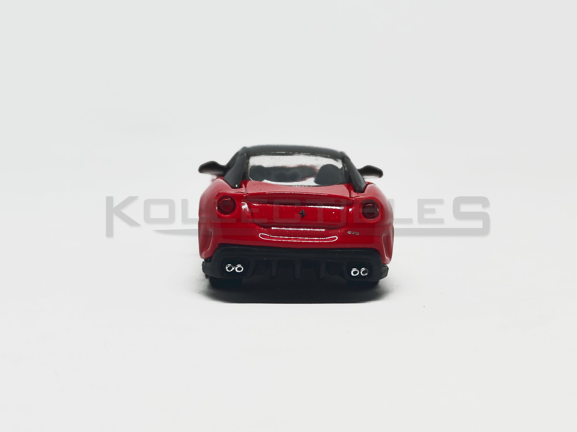 back of Ferrari 599 GTO Red 1:64 scale model car - Bburago