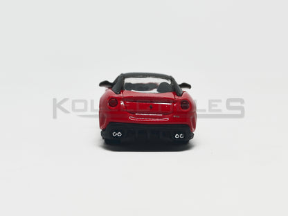 back of Ferrari 599 GTO Red 1:64 scale model car - Bburago