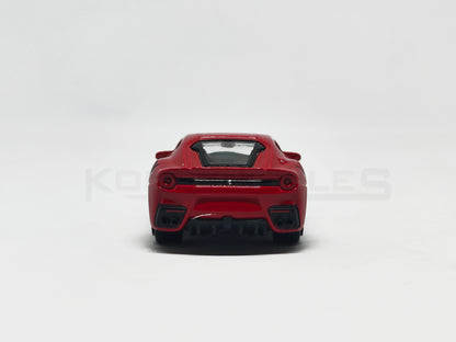 Back view of F12DTF Red 1:64 scale model car 1:64 scale model car - Bburago