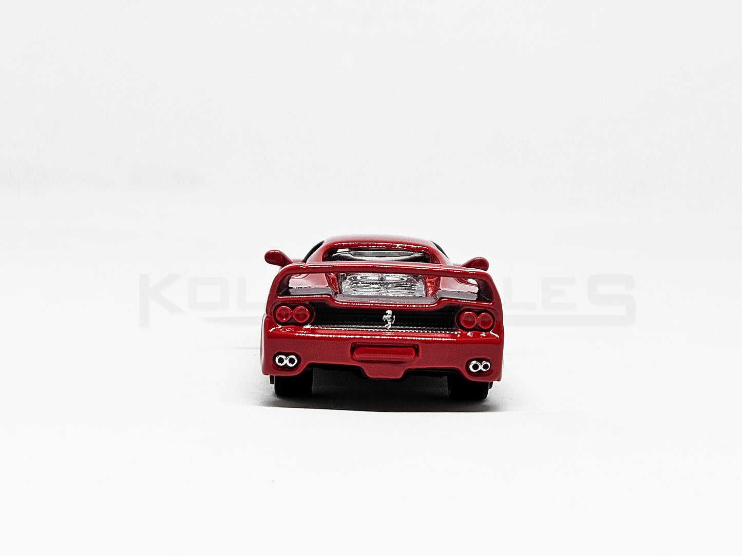 Back view of Ferrari F50 Red 1:64 scale model car - Bburago