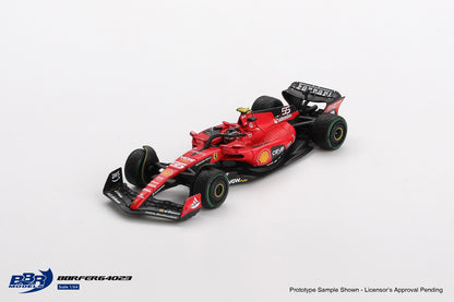 Ferrari SF-23 #16 C. Sainz 2023 Monaco GP 1:64 scale model car - side view